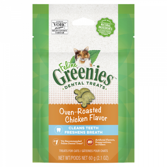 Greenies Cat Roast Chicken Treat Pack 60g Vetproductsdirect Vet Products Direct Australia