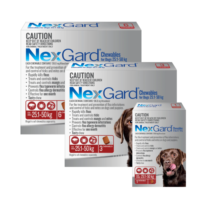 Nexgard Chewables For Large Dogs VetProductsDirect