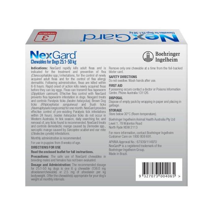 Nexgard red outlet 6 pack